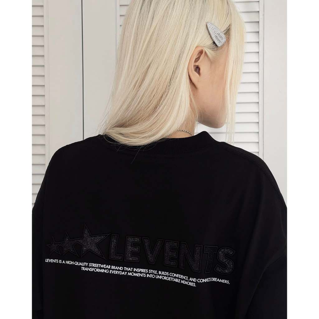 Áo Thun Levents Blink Blink XL Logo Oversized Tee/ Black 100% Cotton T-shirt | BigBuy360 - bigbuy360.vn