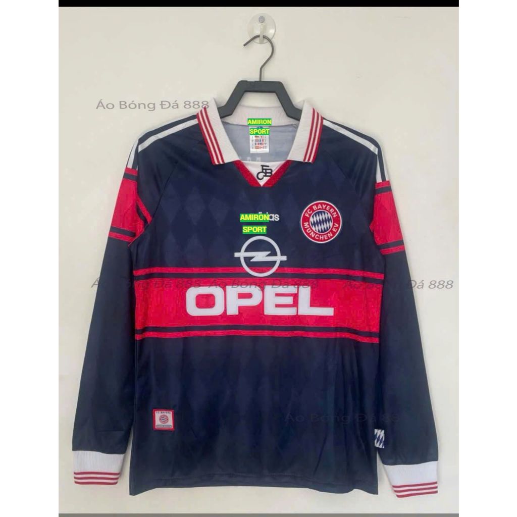 [Chỉ Có Áo] Áo Bóng Đá Dài Tay Retro CLB Bayern Munich 1997 - Hàng Nhập Khẩu Thái Lan