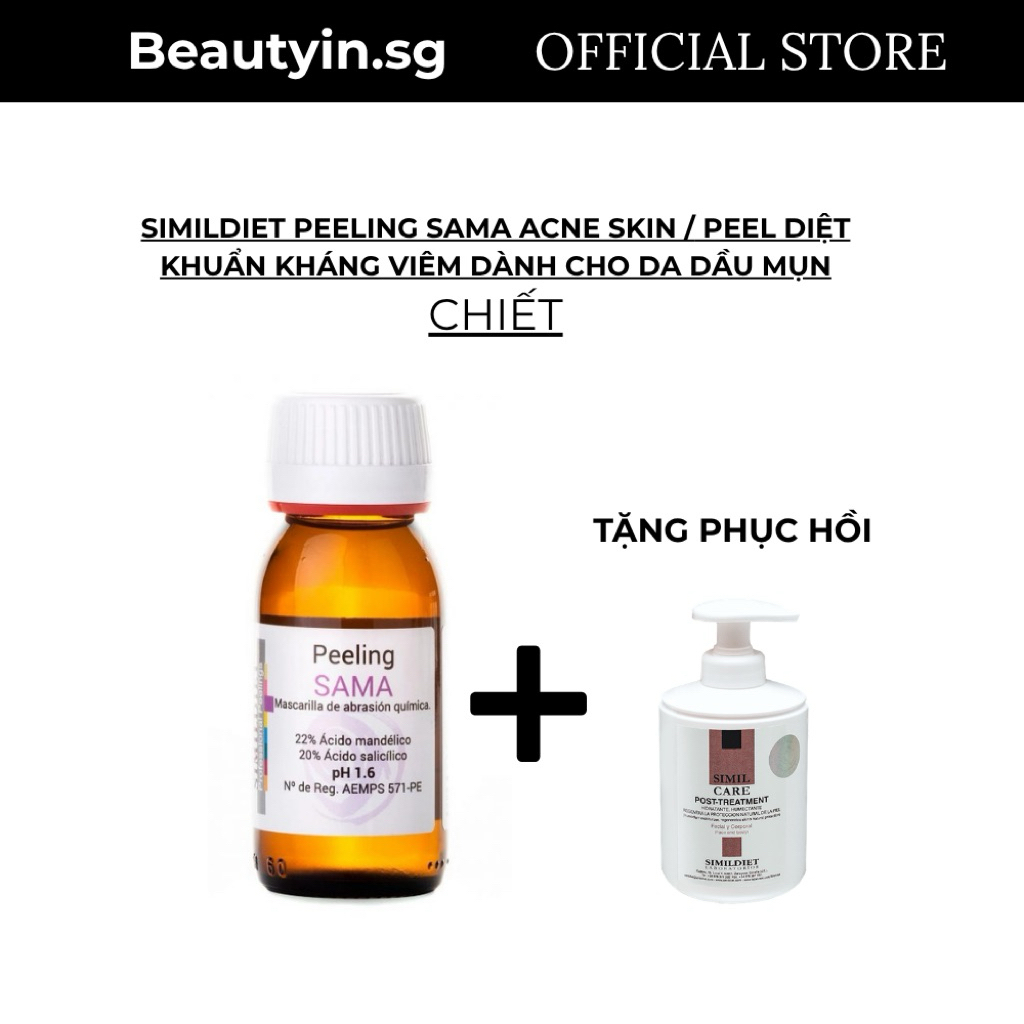 (Hàng cty) SIMILDIET PEELING SAMA ACNE SKIN PEEL CHĂM SÓC DA DẦU – DA CÓ MỤN