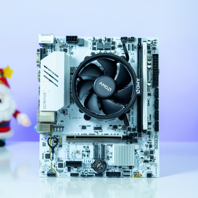Combo Main AMD AM4 B450 + CPU Ryzen 3 5 3200G 3400G 5500 5600X 5700G + Ram 8G 16G DDR4 + FANnew