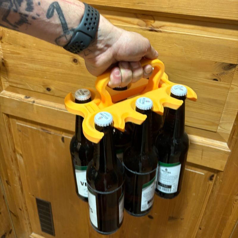 Khay Xách 6 Chai Bia In 3D Tiện Lợi / 3D Printed 6-Pack Beer Carrier