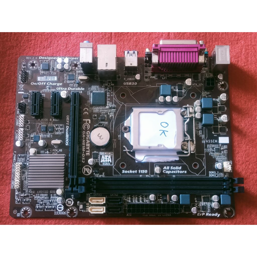 Main gigabyte H81M-DS2 .main sử dụng tốt, có bảo hành 1tháng .bao đổi khi có vấn đề