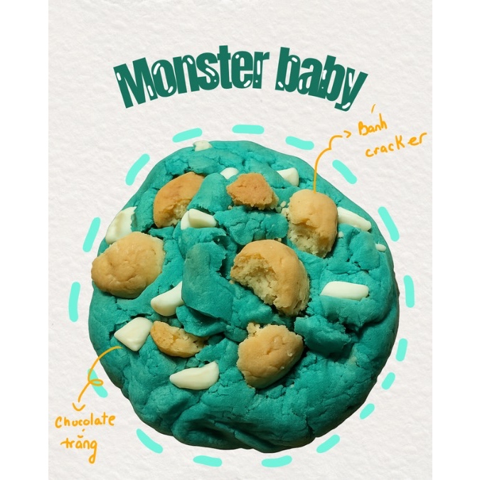[cookiss] Bánh quy monster kiểu New York cookie