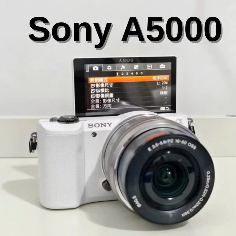 Máy ảnh Sony A5000 + Lens kit 16-50mm - Quay phim FUllHD - 20.1mp - Wifi - 2Hand đẹp, xài tốt.
