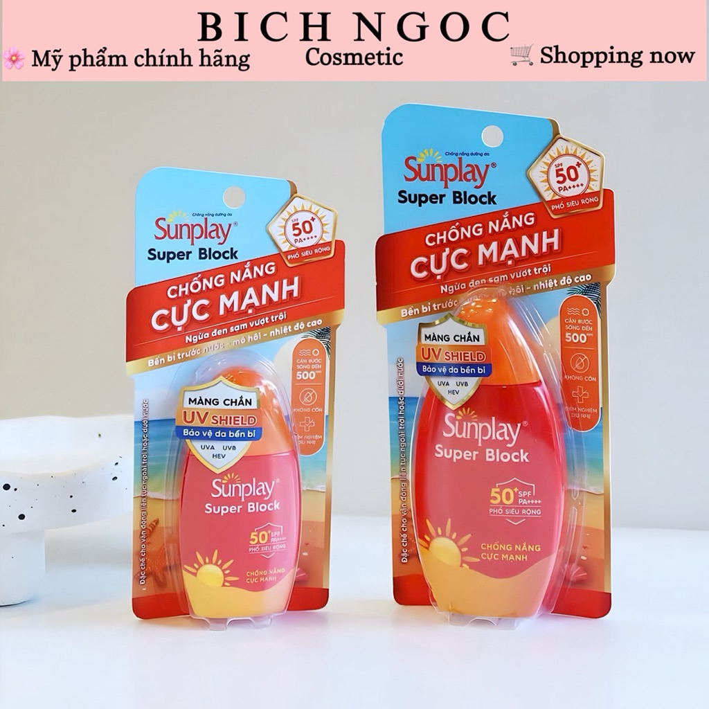 Kem chống nắng Sunplay đỏ Super Block SPF81 PA+++