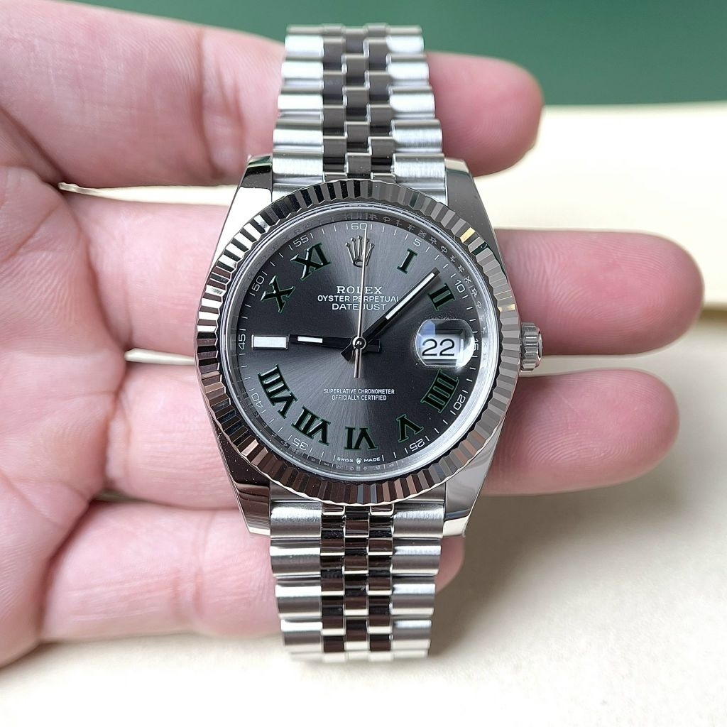 Đồng hồ Rolex Datejust Wimbledon 41mm Clean Factory chế tác