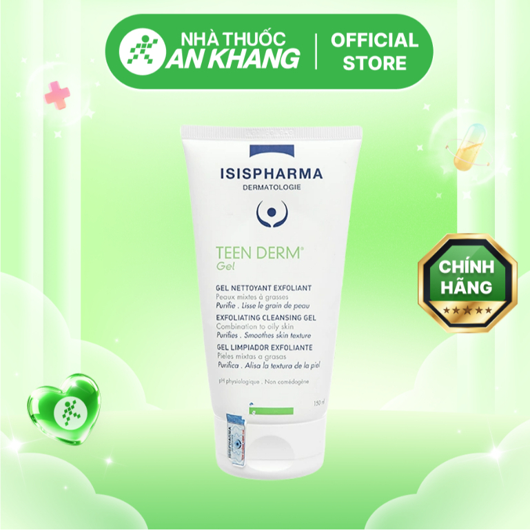 Gel rửa mặt Isis Pharma Teen Derm 150ml