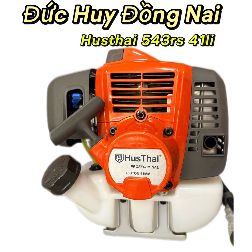Máy cắt cỏ husthai 543rs - nòng 41li - trọn bộ (phụ kiện dây đeo, cản cỏ, đồ nghề, dao phát, cước)