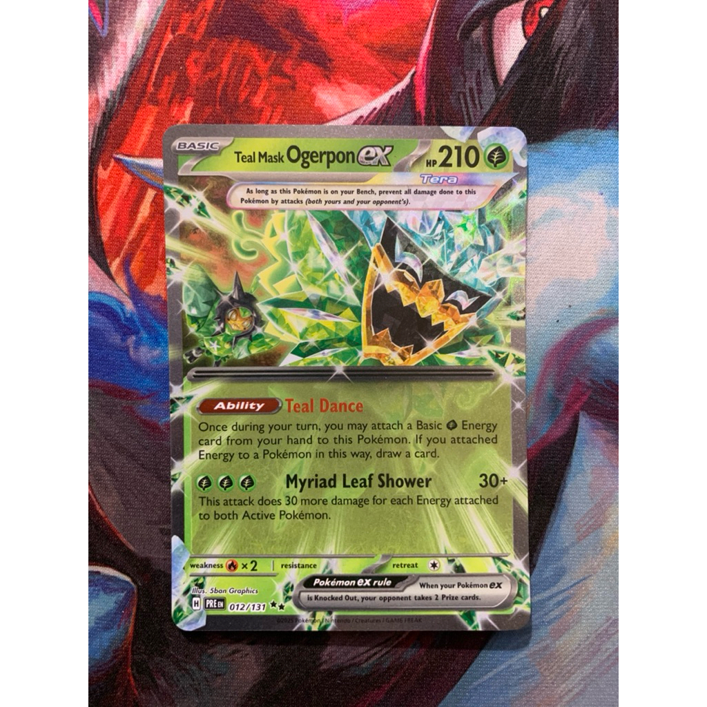 Thẻ Pokemon Tiếng Anh - Ogerpon EX - 012/131