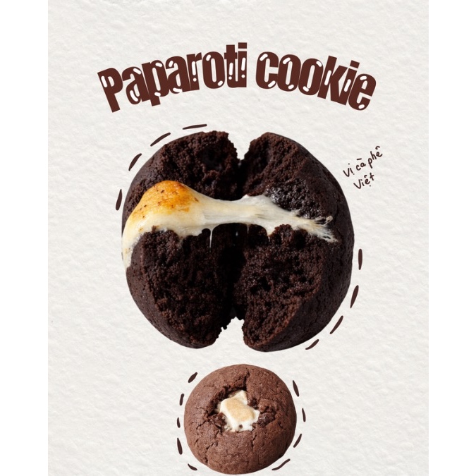 [Cookiss bán Cookie] New York Cookie vị Paparoti- bánh quy kiểu Mỹ mềm xốp