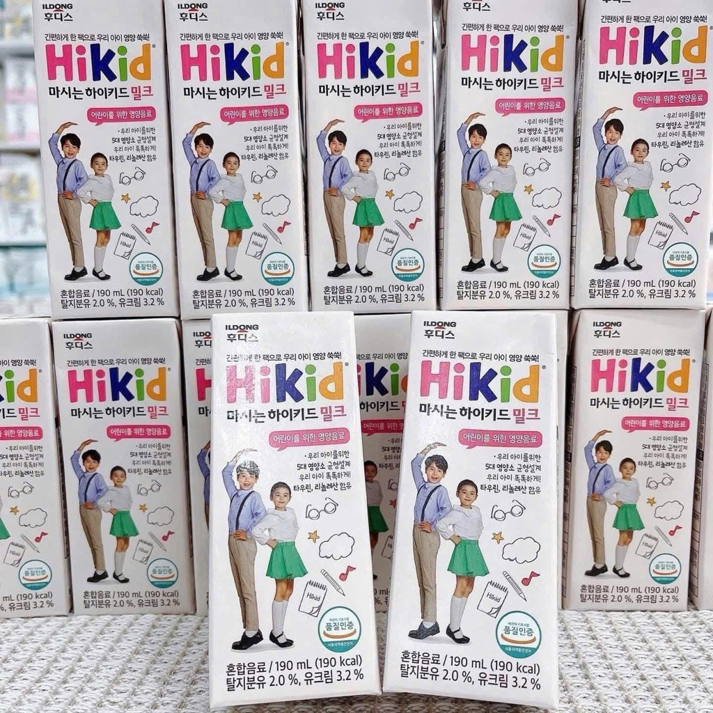 SỮA HIKID PHA SẴN TĂNG CHIỀU CAO CHO BÉ 190ML