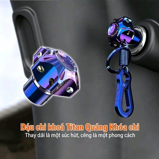 MOTEX Xe Máy Sửa Đổi Đầu Chìa Khóa CNC Sửa Đổi Burnt Titanium 125 Rowing 400 Titan Đốt Chìa Khóa Đầu Móc Khóa