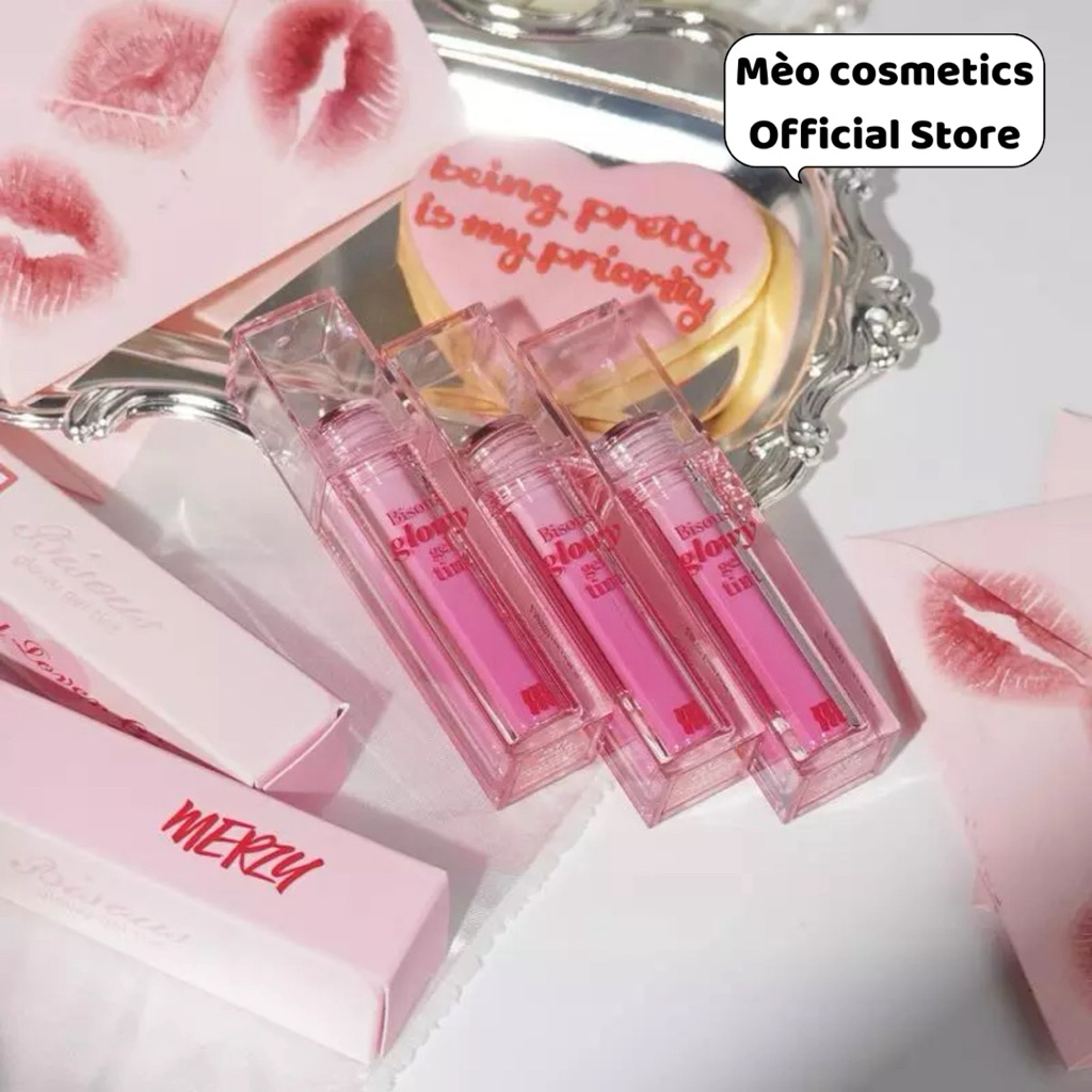 [CHÍNH HÃNG] Son Bóng Merzy Bisous Glowy Gel Tint 4g
