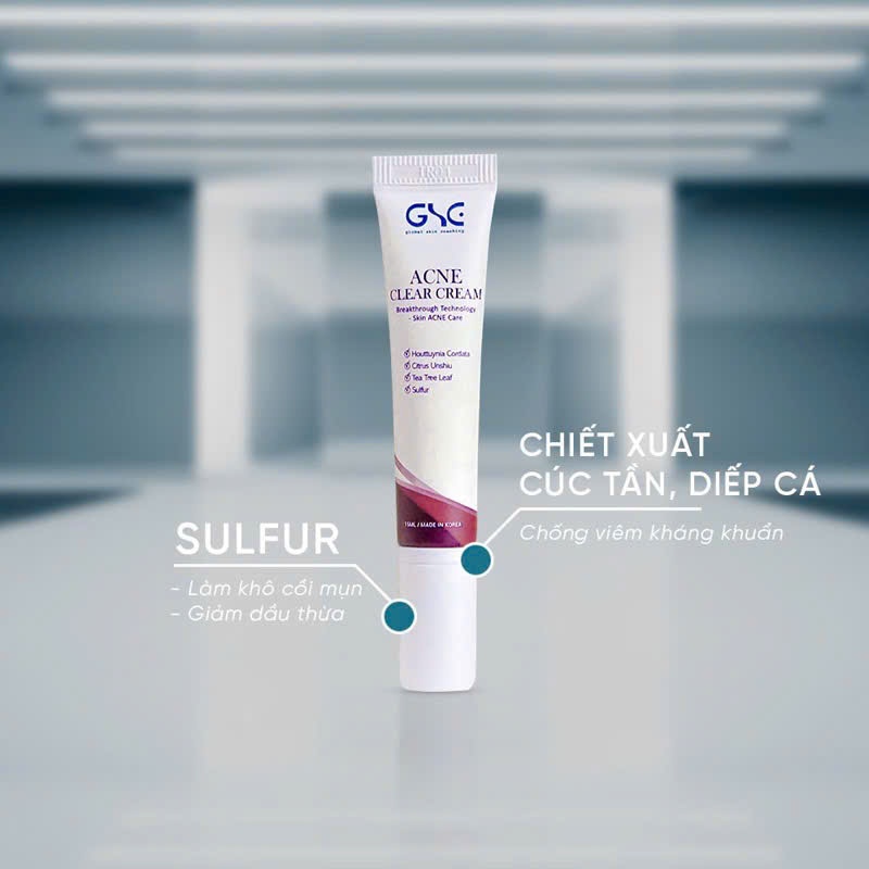 Kem chấm mụn GSC Acne Clear Cream 15ml