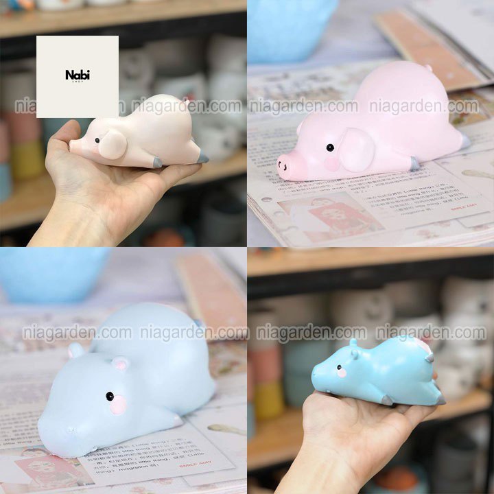 Tượng trang trí nhà cửa hình heo, hà mã nằm hàng GS5