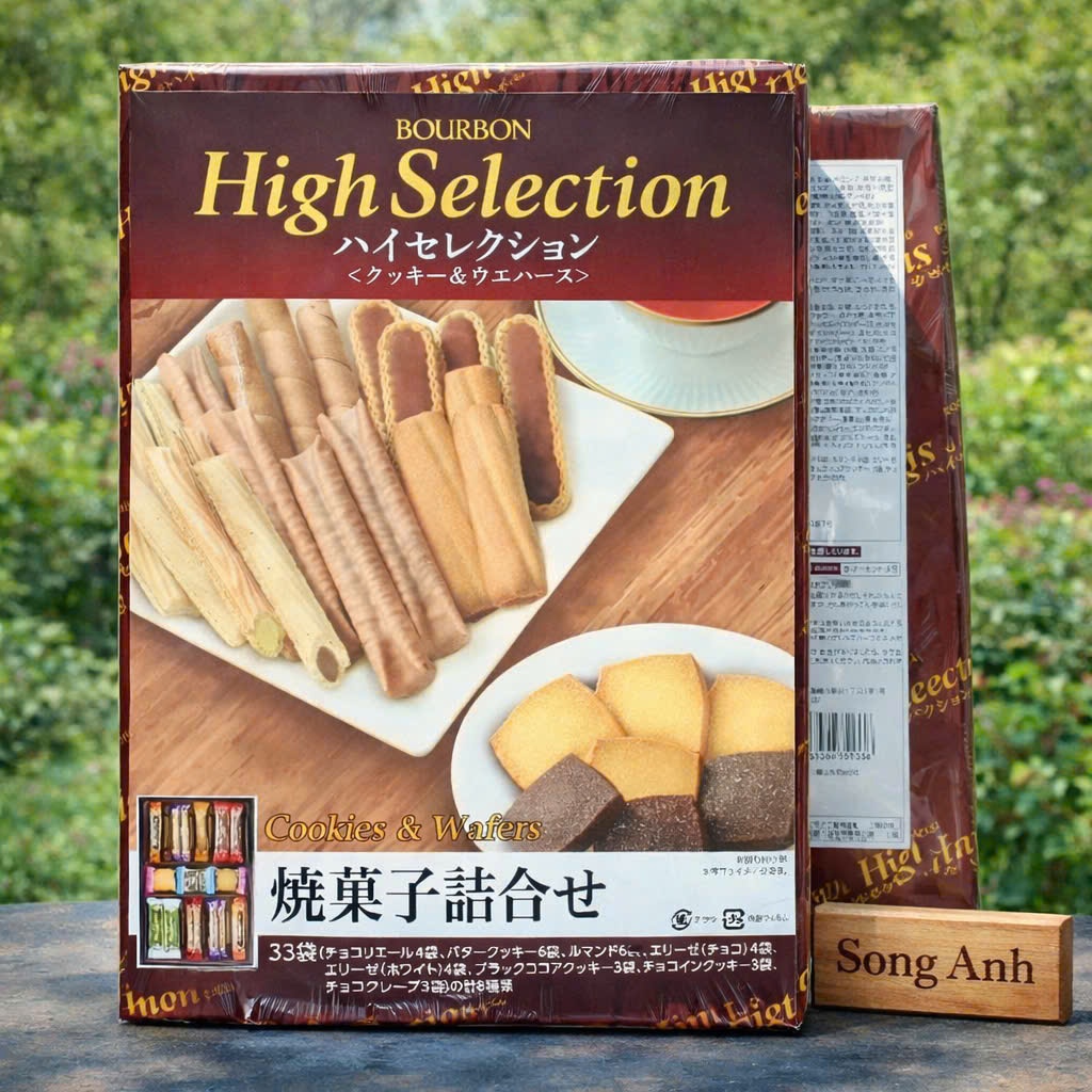 Bánh Quy Và Bánh Xốp Bourbon High Selection 8 Vị Nhật Bản