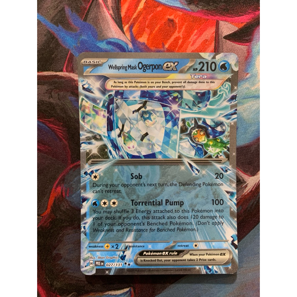 Thẻ Pokemon Tiếng Anh - Ogerpon EX - 027/131
