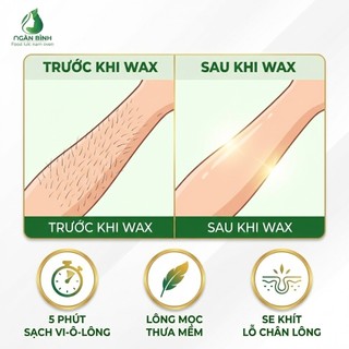 [Chính Hãng] Sáp Wax Lông Lạnh Mật Ong Ngân Bình - Tẩy Lông Nách, Vùng Kín Dịu Nhẹ, Sạch Tận Gốc Không Đau Rát