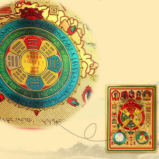 Tấm Dán Văn Thù Cửu Cung [Đại Lạc] 20 Cm