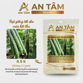 Hạt Giống Dưa Chuột Kiếm Tự Thụ Phấn – Năng Suất Cao, Trái Dài Đẹp, Giòn Ngọt, Dễ Trồng Quanh Năm