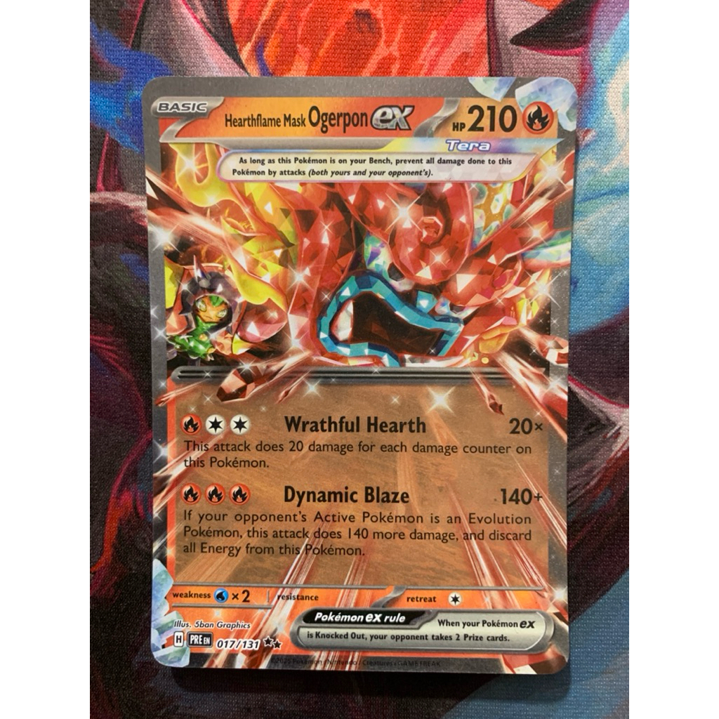 Thẻ Pokemon Tiếng Anh - Ogerpon EX - 040/167