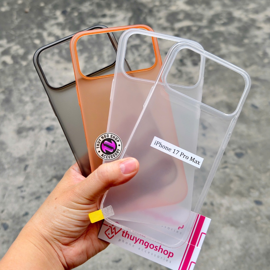 [Cam to]  Ốp lưng nhám siêu mỏng  iPhone 17 Pro Max - iPhone 17 Pro - iPhone 17 Air - iPhone 17 - 16