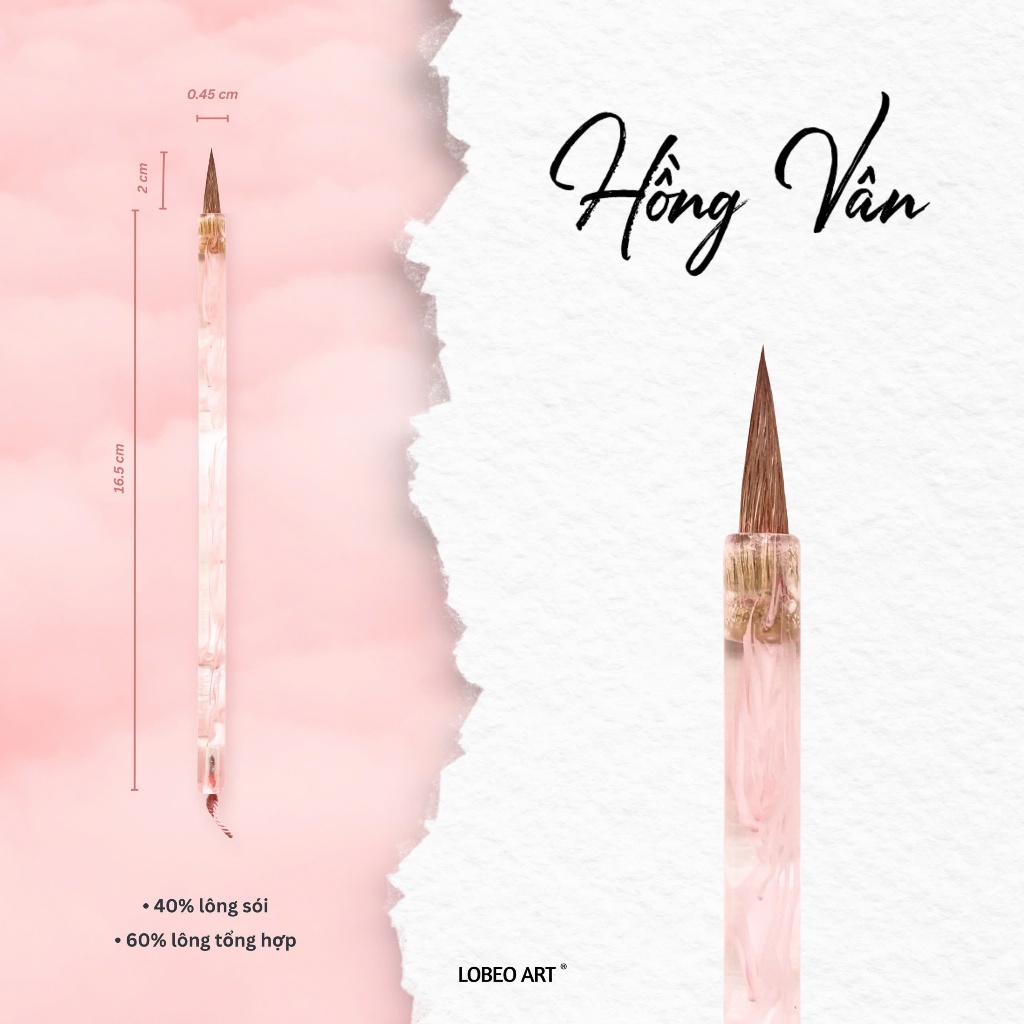 [LOBEO] Cọ vẽ thư pháp Lobeo - Hồng Vân