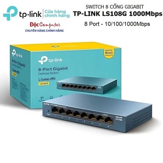 Switch Bộ Chia Mạng Lan 8 Cổng Gigabit TPLink LS108G 10/100/1000 Mbps (TP-LINK LS108G/ LS1008G))