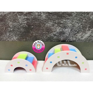 [Mochi hamster] Cầu thang gỗ cầu vồng cho hamster