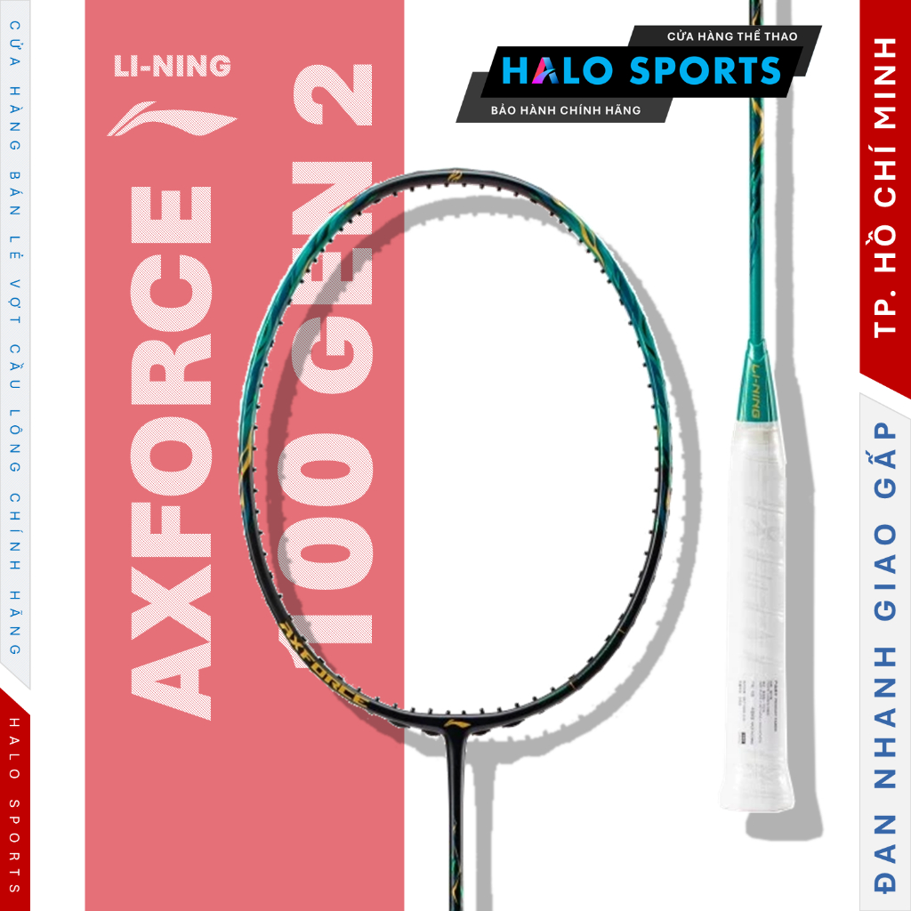Khung Vợt Cầu Lông Li Ning Axforce 100 Gen II (4U) P-AYPV039-4 Chính Hãng Chưa Căng Dây | Halo Sport