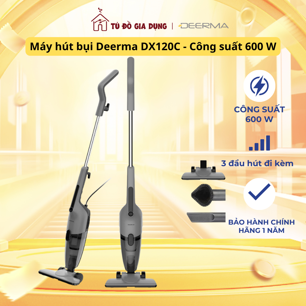 Máy hút bụi Deerma DX120C xám