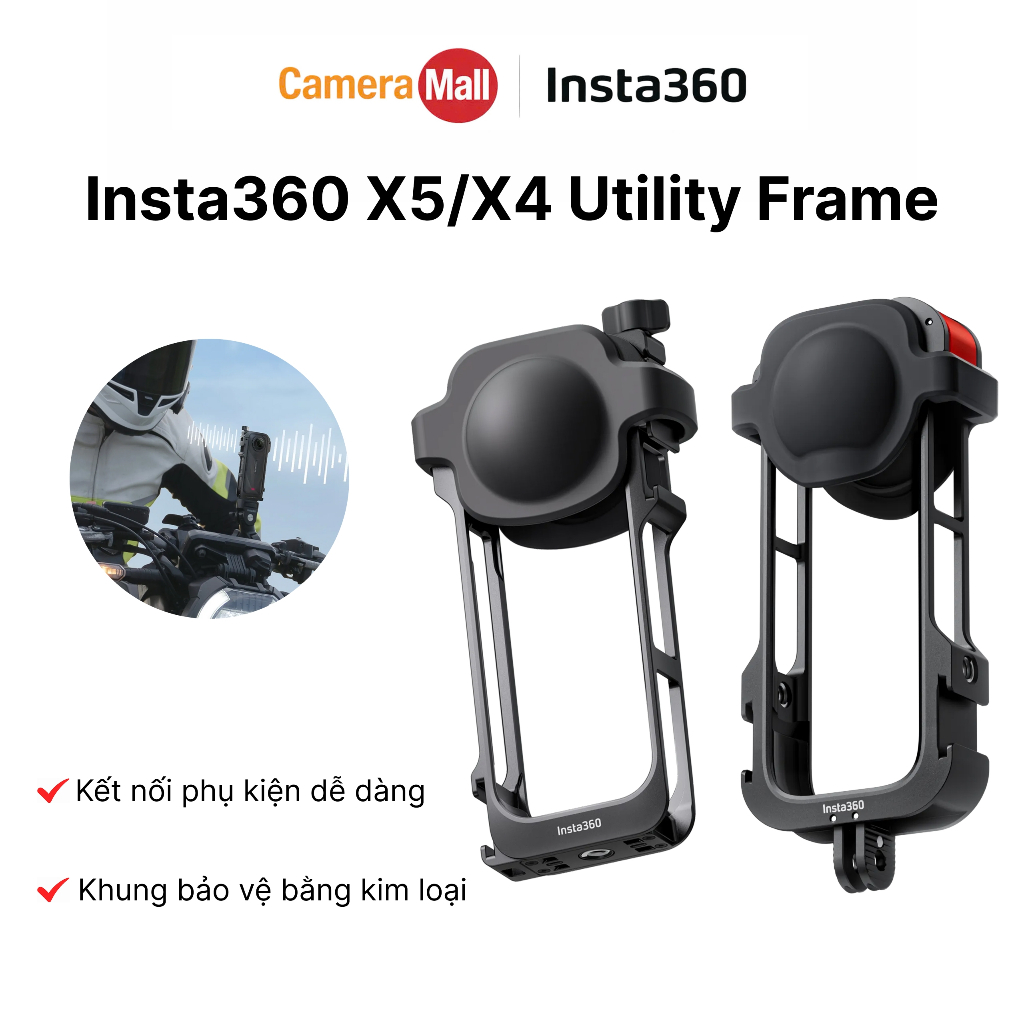 Insta360 X5 / Insta360 X4 Utility Frame - Khung Bảo Vệ Đa Năng Chính Hãng Cho Insta360 X5 | Gắn Phụ 