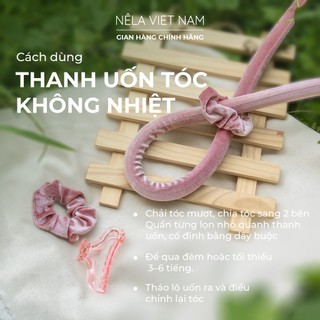 Uốn Tóc Không Nhiệt Xoăn Bồng Bềnh Không Hư Tóc NẾP LÀNG VIỆT NAM Lõi Cao Su Tạo Kiểu Xoăn Khi Ngủ