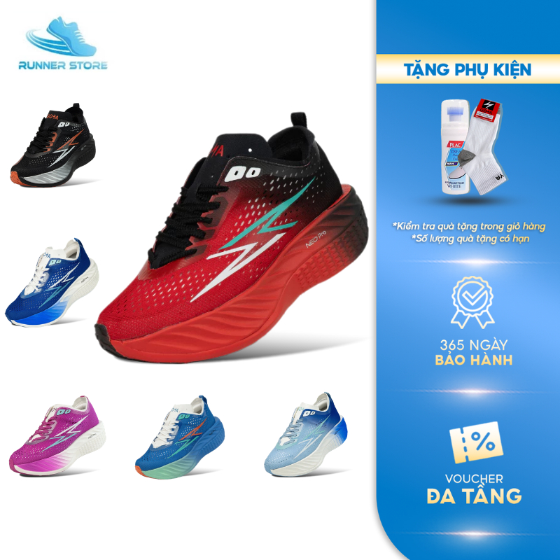Giày thể thao chạy bộ đế Full Carbon nam nữ Goya Neo PRO năm 2026 full màu - Bức tốc mạnh mẽ, siêu n
