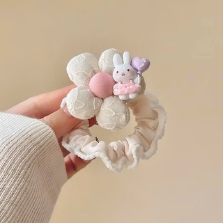 Cột tóc hoa viền ren charm kitty siêu yêu hottrend cho bé