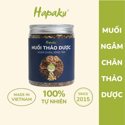 Muối Ngâm Chân Thảo Dược Hapaku 260g - Giảm Đau Mỏi, Giúp Thư Giãn, Ngủ Ngon
