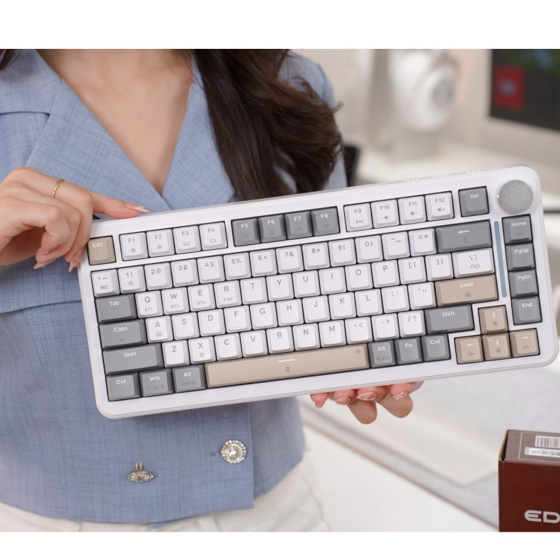 Bàn phím Cơ EDRA EK375v2/ EK375W -  Alpha / Beta (Bluetooth, USB 2.4GHz, Wire) - Bảo Hành 24 Tháng