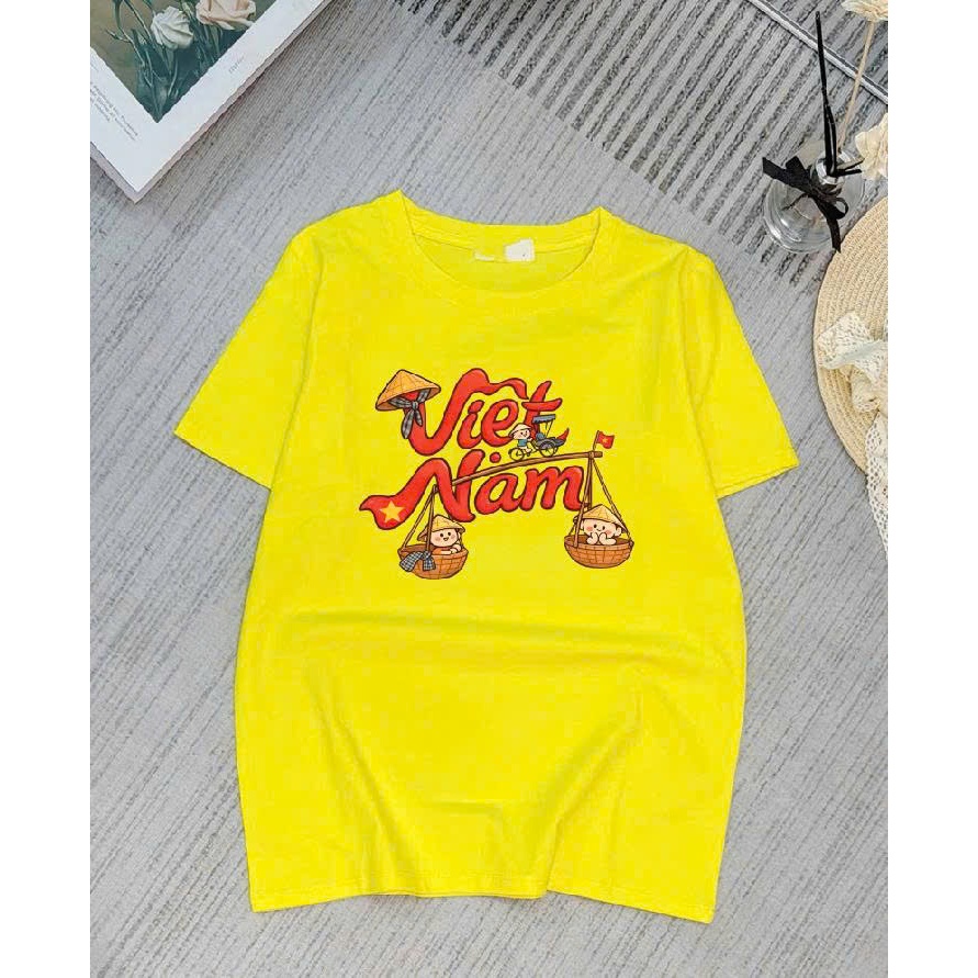 áo thun in chữ VIET NAM 3 màu đủ size
