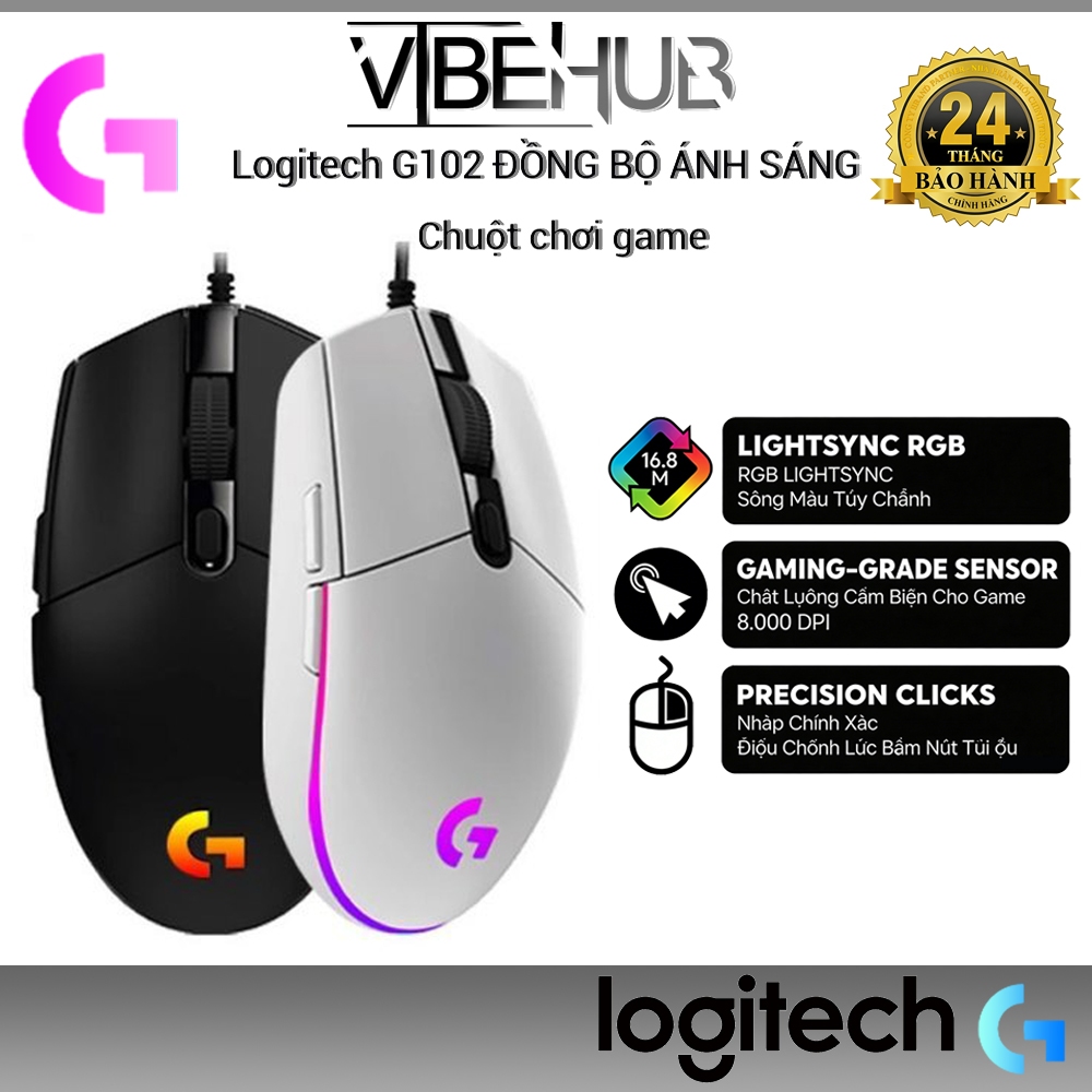 Chuột game Logitech G102 / G203 Lightsync LED RGB - Chính hãng BH 24 tháng