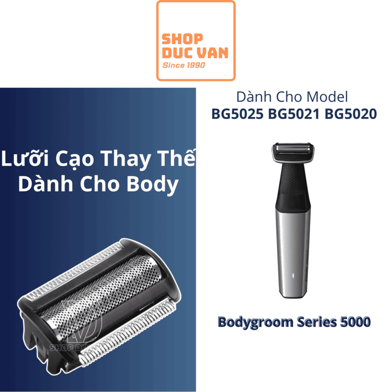 Đầu Lưới Cạo Thay Thế Philips Bodygroom Series 5000 Dùng Cho BG5025 BG5021 BG5020 [ Shop Đức Vân ]