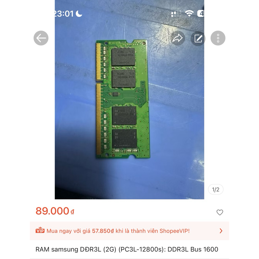 RAM samsung DĐR3L (2G) (PC3L-12800s): DDR3L Bus 1600