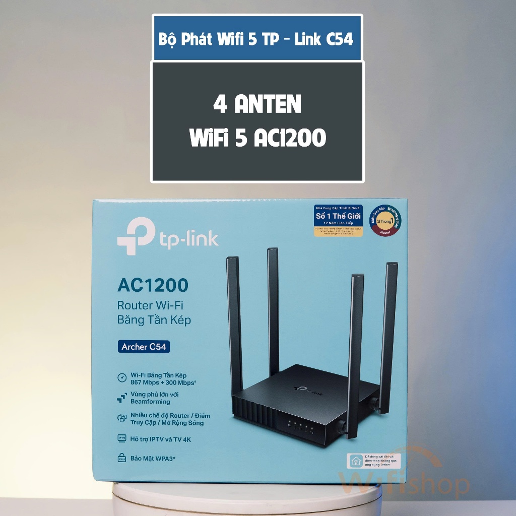 [ Router WIFI ] Router Wi-Fi TP - LINK Archer C54 Băng Tần Kép AC1200