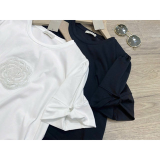 Áo pull hoa hồng