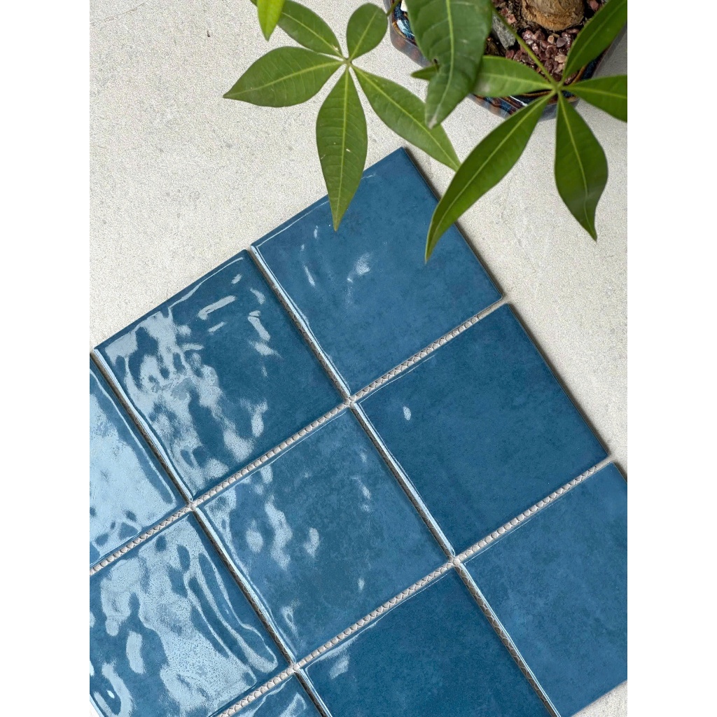 Gạch mosaic thẻ 10x10 VTP-001 ốp tường trang trí, tường nhà vệ sinh, phòng tắm, quán xá, dễ vệ sinh,