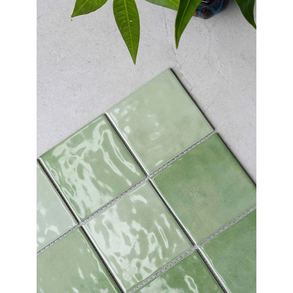Gạch mosaic thẻ 10x10 VTP-002 ốp tường trang trí, tường phòng khách, tường nhà vệ sinh, phòng tắm, q