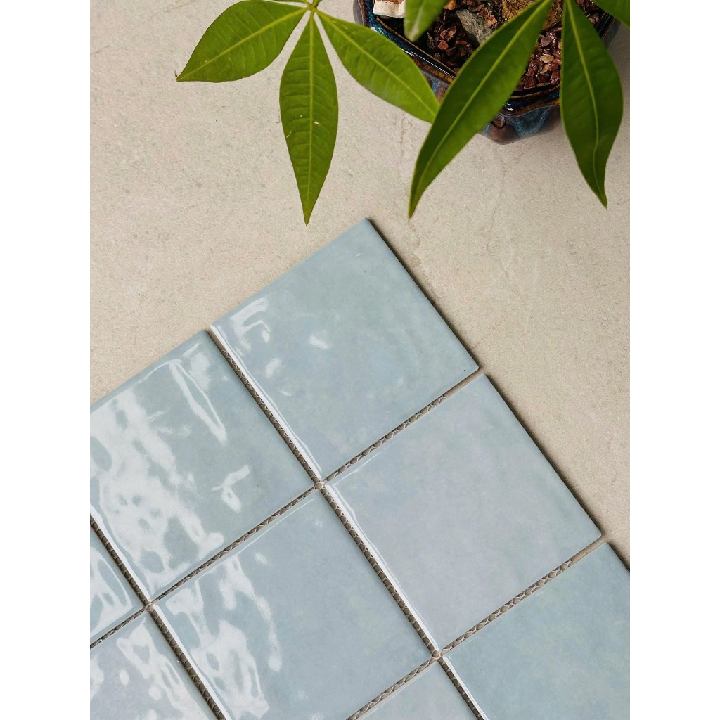 Gạch mosaic thẻ 10x10 VTP-004 ốp tường trang trí, tường phòng khách, tường nhà vệ sinh, phòng tắm, q