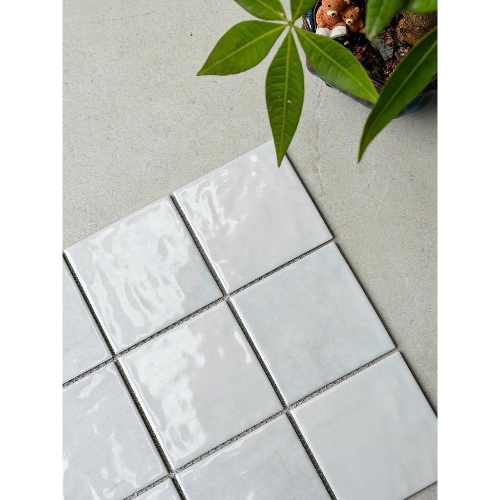 Gạch mosaic thẻ 10x10 VTP-005 ốp tường trang trí, tường phòng khách, tường nhà vệ sinh, phòng tắm, q