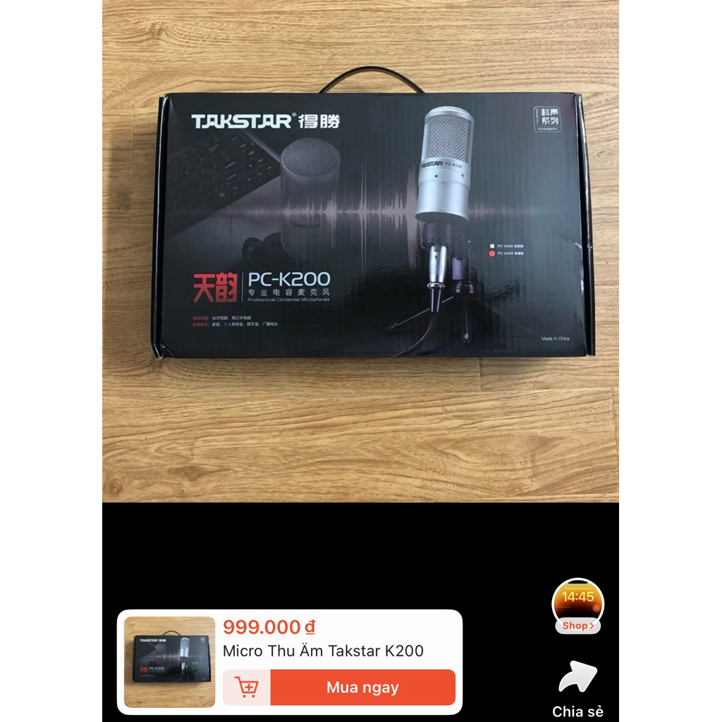 Micro Thu Äm Takstar K200