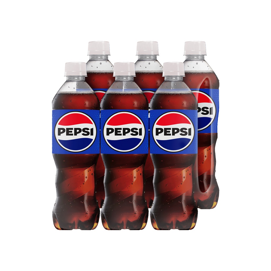 Lốc 6 Chai nước ngọt Pepsi Cola 390ml