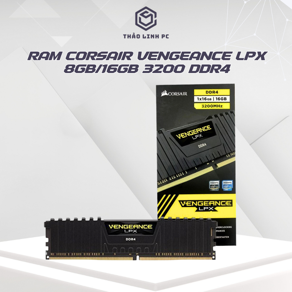 RAM Corsair Vengeance LPX DDR4 8GB-16GB 3200MHz New BH 36 Tháng Giá Tốt